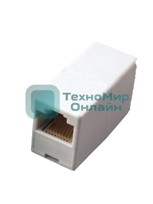 Проходной адаптер Rexant, RJ-45(8P-8C), UTP неэкранированный, категория 5e, (гнездо-гнездо)