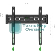 Кронштейн ONKRON FM5/32-55'' макс 400x400 наклон 0º от стены: 29мм макс вес 56,8кг