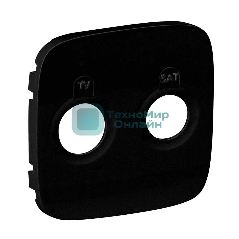 Лицевая панель для розеток TV-SAT.Антрацит