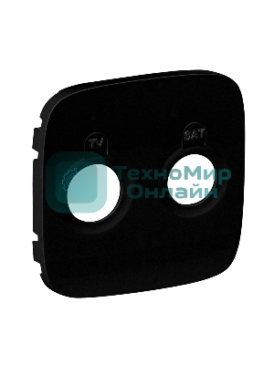 Лицевая панель для розеток TV-SAT.Антрацит