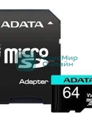 Флеш карта MICROSDXC UHS-I U3 V30S A2 100/75 MB/s 64Gb RETAIL W/1 ADAPTER