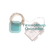 Гирлянда Neon-night Роса 10м, 100 LED, теплый белый, IP44, на батарейках 3хАА, с пультом 8 режимов