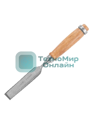 Набор долот-стамесок Sparta 6-12-18-24 мм, плоских, деревянные рукоятки