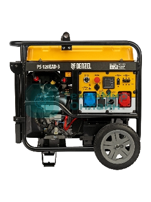Электрогенератор бензиновый Denzel PS-120EAD-3, 12 кВт, 110 дБ, 180 кг