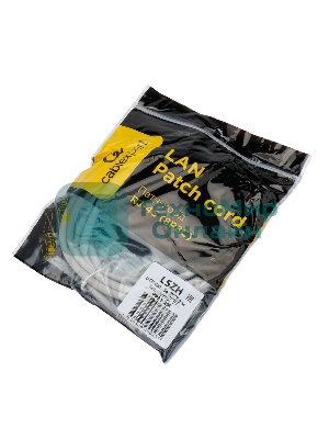Патч-корд LSZH UTP Cablexpert PP31-2M cat.5e, 2м, литой, многожильный, серый