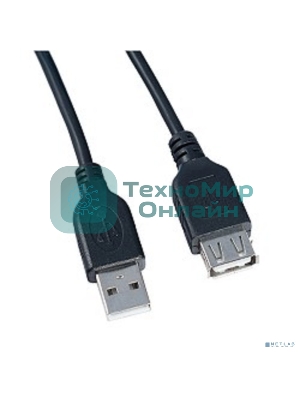 Кабель PERFEO USB2.0 A вилка - А розетка, 5 м (U4505)