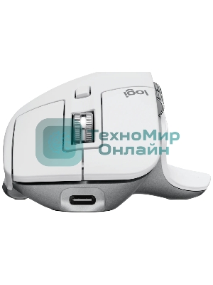 Мышь беспроводная Logitech MX Master 3s светло-серый, 8000 dpi, радиоканал, Bluetooth, USB, кнопки - 7