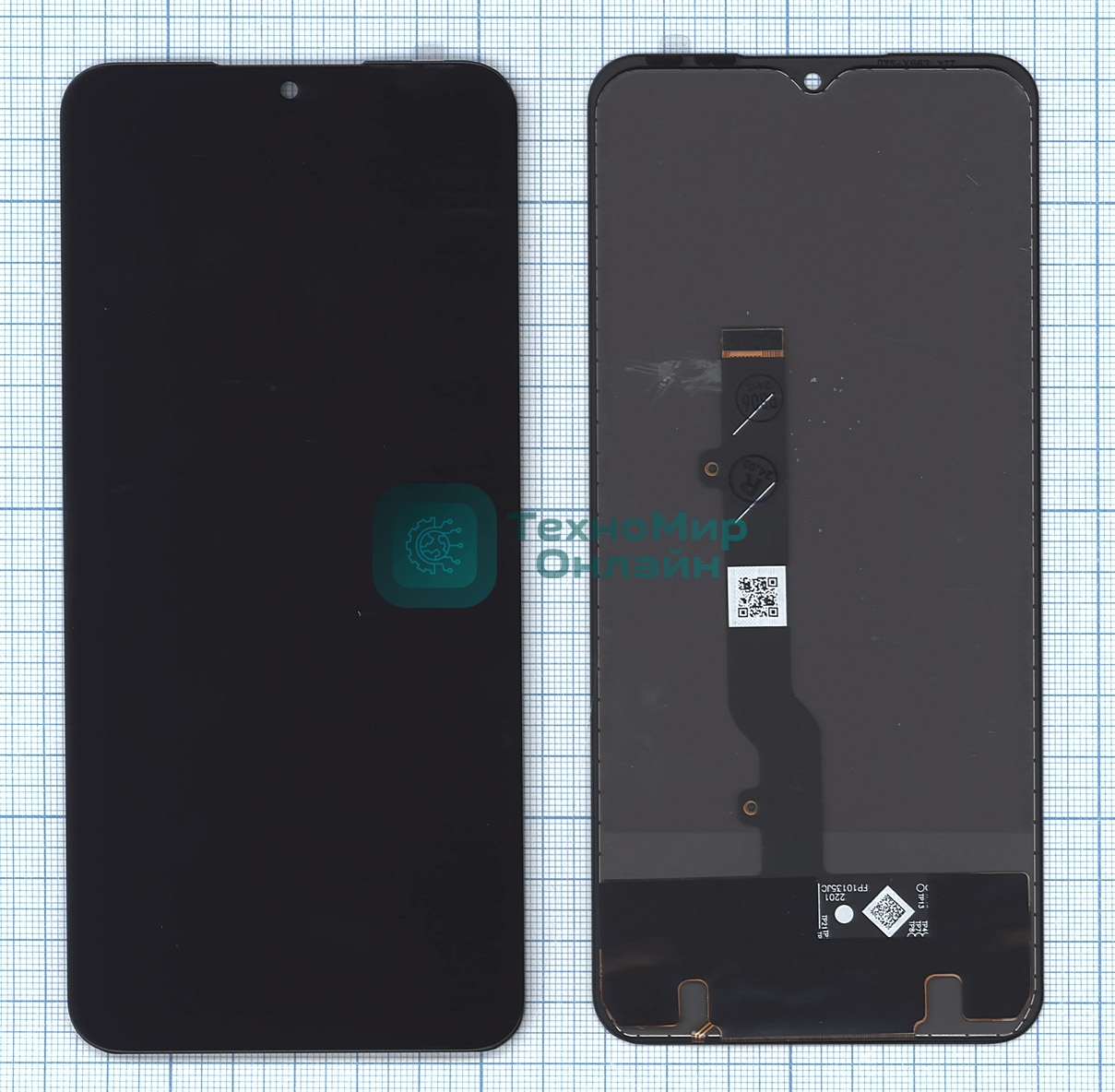 Дисплей для Infinix Note 11 (X663B), Note 12 (X663D) в сборе с тачскрином черный TFT