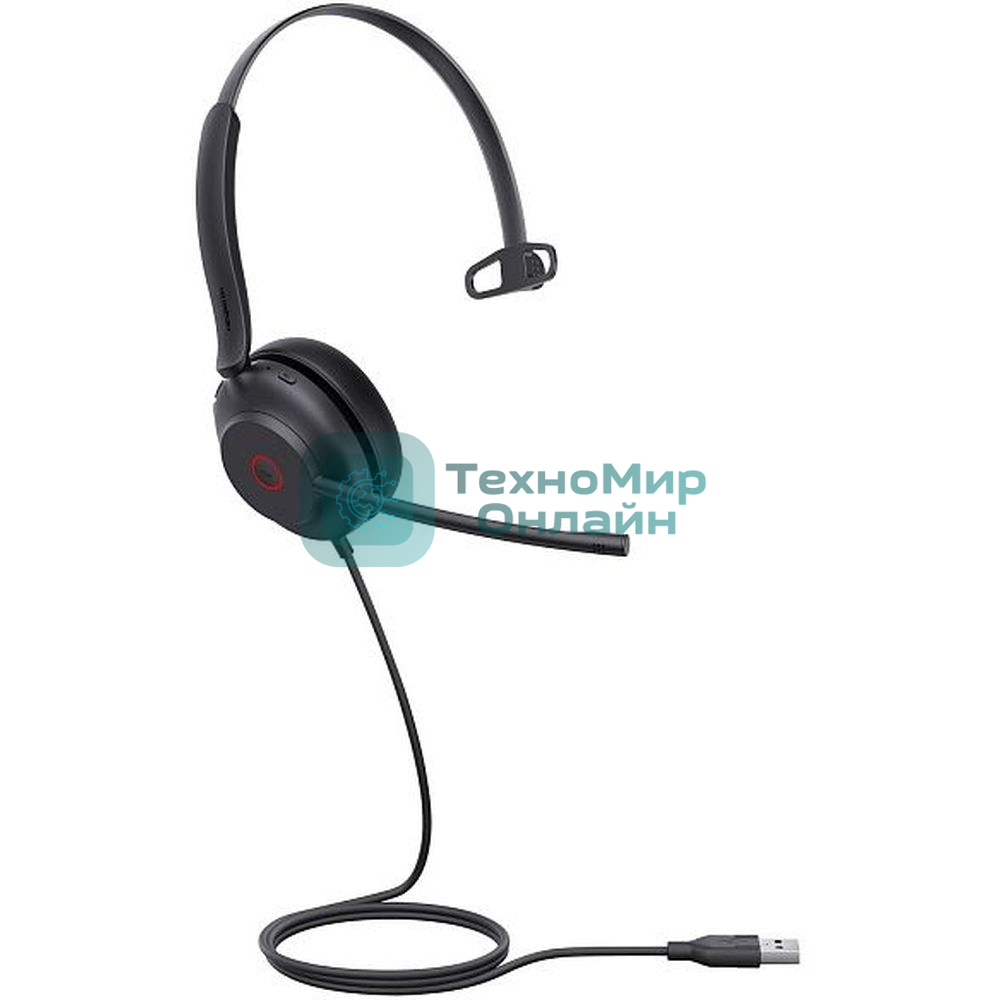 Гарнитура проводная Yealink UH35 Mono UC черный 1308138
