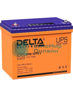 Батарея для ИБП Delta DTM 1275 L (12V, 75Ah)
