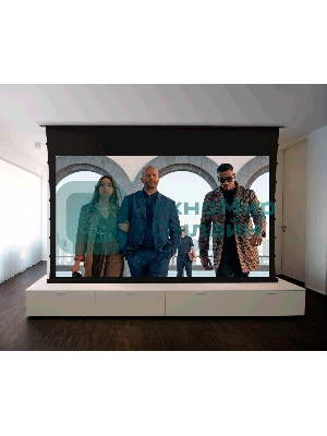 Экран для проектора S'OK SCPSMC-298X168ED45GF для встраивания в потолок моторизованный 135'' с боковым натяжением, полотно Grey Fiberglass, экстрадроп 45см