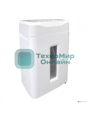 Шредер Office Kit S243N 3,9х38 белый (секр.P-4) фрагменты 35лист. 35лтр. скрепки скобы пл.карты CD