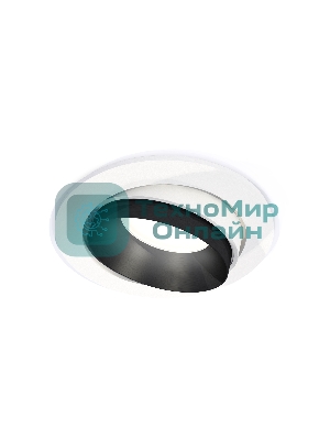 Комплект встраиваемого поворотного светильника Ambrella light XC7651021 SWH/PBK белый песок/черный полированный MR16 GU5.3 (C7651, N7031)