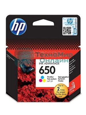 Картридж струйный HP 650 CZ102AE многоцветный для HP DJ IA 2515/2516 (200 стр.)