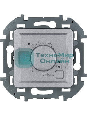 Термостат с внешним датчиком для тёплых полов INSPIRIA Алюминий