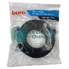 Патч-корд Buro UTP 4 пары cat.5e CCA molded 25м черный RJ-45 (m)-RJ-45 (m)