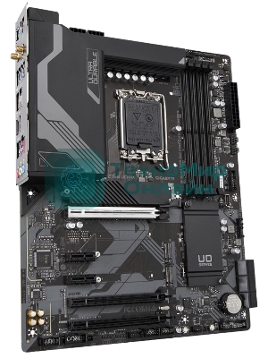 Материнская плата Gigabyte Z790 UD AX (V1.1/V1.2), LGA 1700, Intel Z790, 4xDDR5, 6xSATA, 3xM.2, 1xPCIe 5.0 x16, 1xPCIe 4.0 x4, 1xPCIe 3.0 x1, 1xHDMI, 1xDP, 1x 2.5Gb LAN, 4xUSB-A 2.0, 4xUSB-A 3.2 Gen 1, 1xUSB-A 3.2 Gen 2, 1xUSB-C 3.2 Gen 2x2, 7.1, ATX