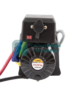 Лебедка автомобильная электрическая Denzel LB- 3000, 3,6 т, 3,4 кВт, 12 В