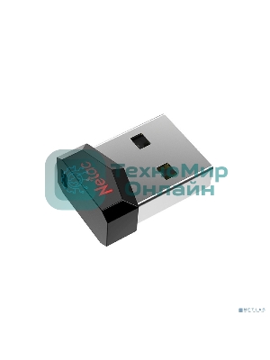 Флешка USB Netac UM81 (NT03UM81N-016G-20BK), 16Gb, USB 2.0, R/W 30/10, черный/красный