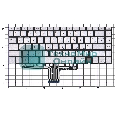 Клавиатура для ноутбука HP Envy 14-EB серебро