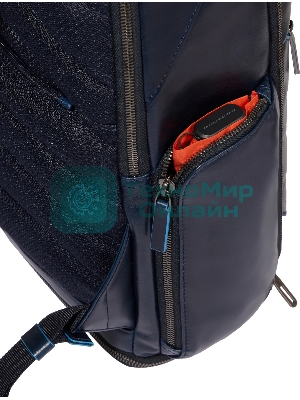 Рюкзак для ноутбука Piquadro Blue Square CA6592B2BM/BLU2, кожа, темно-синий