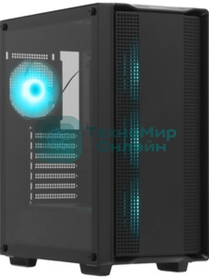 Компьютерный корпус Deepcool CC560 V2 черный без БП ATX 4x120мм 1xUSB 2.0 1xUSB 3.0 audio bott PSU