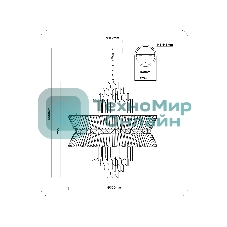 Люстра Ambrella light LH41026/18 BK/CL черный/прозрачный E14*18 max 40W D700*750