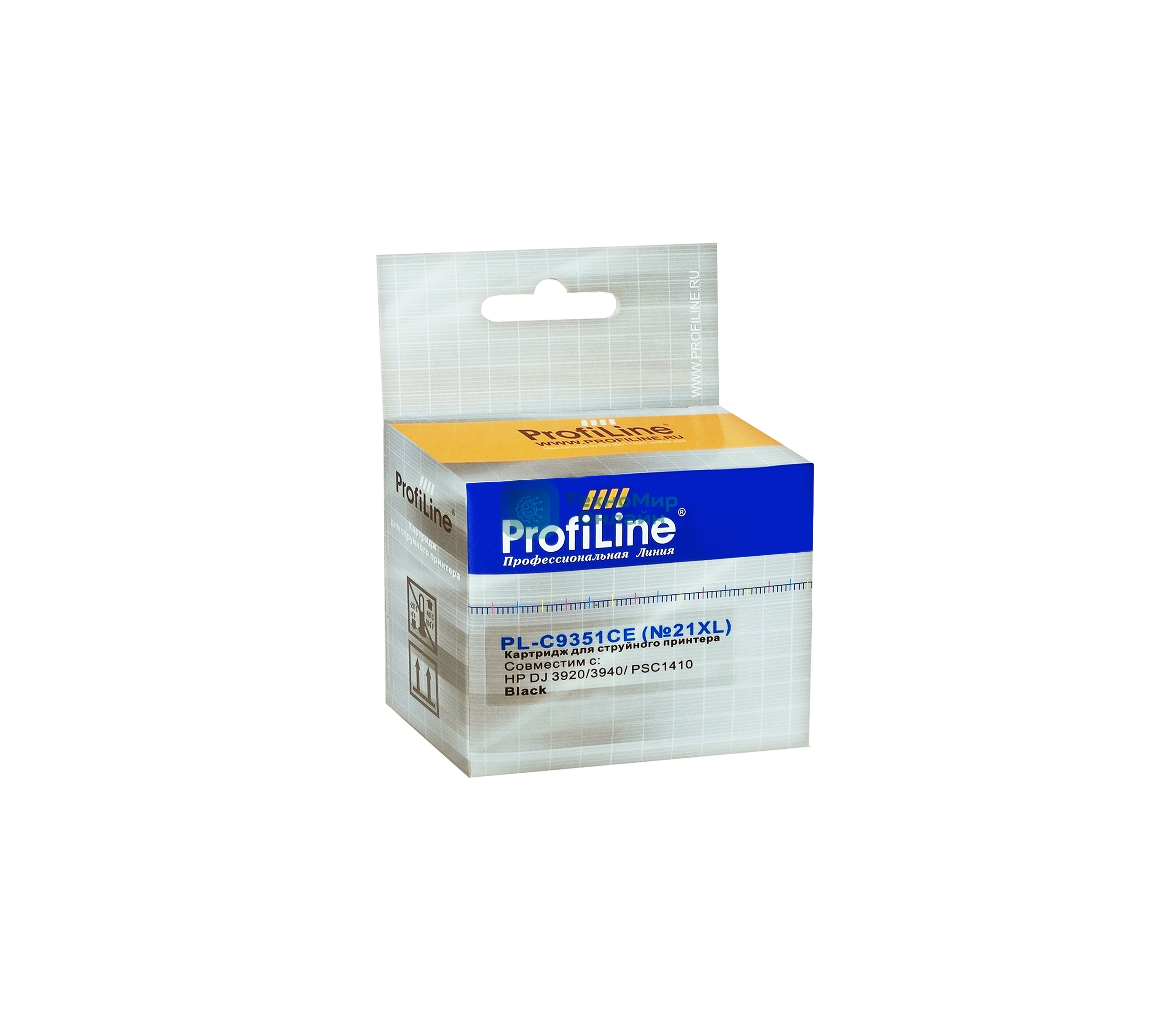 Картридж струйный ProfiLine PL-C9351CE №21XL для принтеров HP DJ 3920/3940/PSC1410 Black пигмент