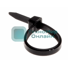 Хомут-стяжка кабельная нейлоновая Rexant 60 x2,5 мм, черная, упаковка 100 шт.