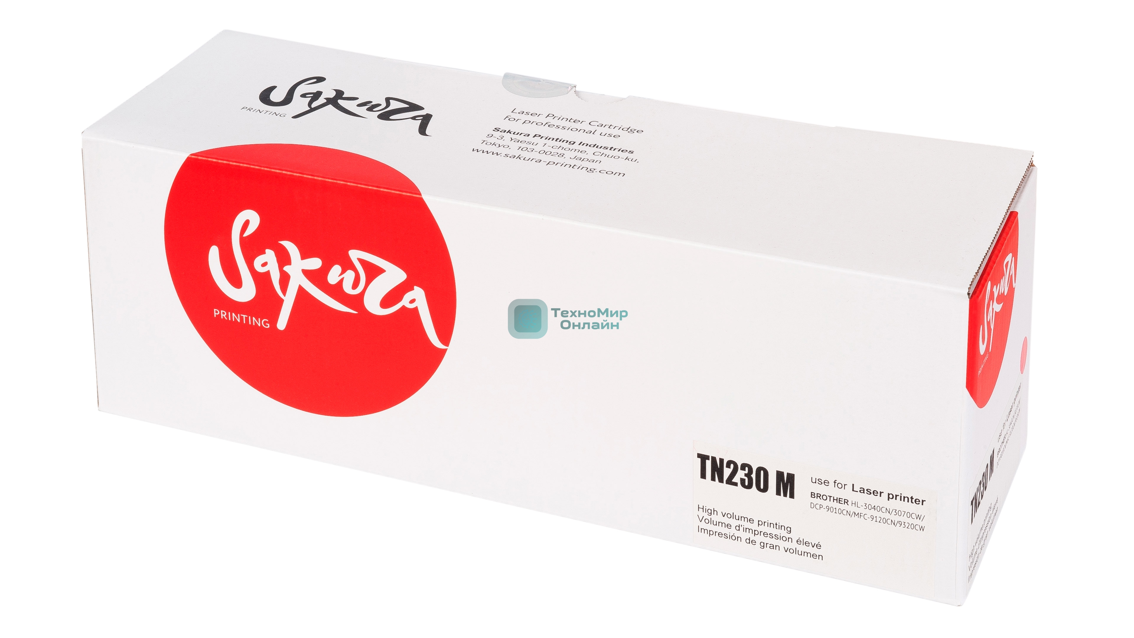 Картридж лазерный Sakura TN230M для Brother DCP-9010CN, HL-3040CN/3070CW, MFC-9120CN/9320CW, пурпурный, 1400 к.