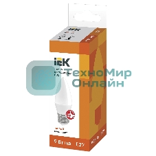 Лампа светодиодная LED 9Вт 230В 3000К E27 свеча LLE-C35-9-230-30-E27 IEK