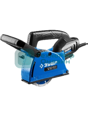 Штроборез ЗУБР ЗШ-П30-1400 ПСТКглуб. 30 мм, 125 мм, подключ. пылесоса, плавн пуск, 1400 Вт, кейс