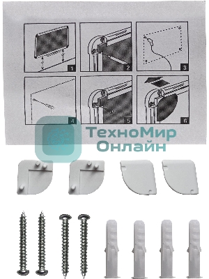 Доска магнитно-маркерная Silwerhof белый 90x120см алюминиевая рама