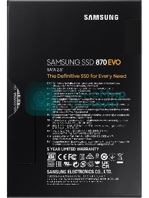Накопитель SSD Samsung 2Tb 870 EVO Series MZ-77E2T0B/EU