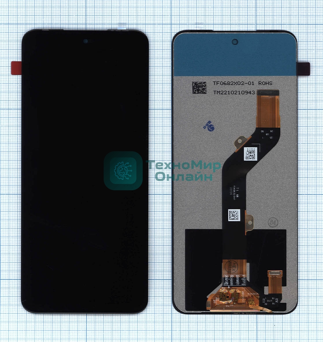 Дисплей для Infinix Hot 20 черный