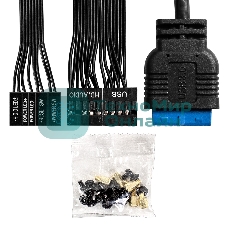 Компьютерный корпус Miditower ExeGate EX298134RUS AA-443U (ATX, без БП, 2хUSB+1хUSB 3.0+HD Audio, черный)