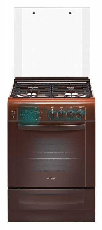 Плита газовая Gefest ПГ 6100-04 0003 коричневый, конфорок 4 шт, духовка 52 л, 60 см x 85 см x 60 см