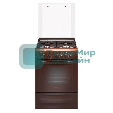 Плита газовая Gefest ПГ 6100-04 0003 коричневый, конфорок 4 шт, духовка 52 л, 60 см x 85 см x 60 см