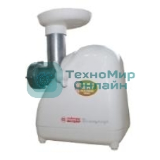 Мясорубка электрическая Белвар Помощница КЭМ-П2У 302-06 белый, 1500 Вт, 0.4 кг/мин, реверс, насадки - 9