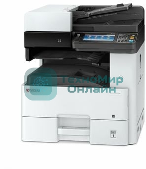 МФУ лазерное Kyocera Ecosys M4132idn (1102P13NL0), A3, ч/б, печ. до 32 стр/мин. (А4) до 17 стр/мин. (А3), скан. до 50 стр/мин., 1200 x 1200 dpi (печать) 600x600dpi (скан.), USB, RJ-45, NFC, Air Print, Mopria