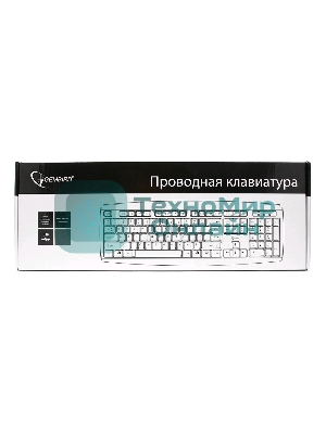 Клавиатура проводная Gembird KB-8351U-BL, USB, черный