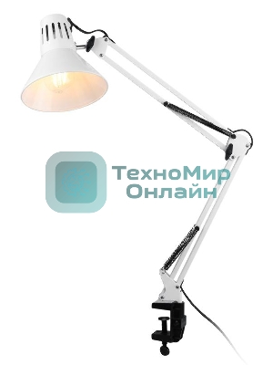 Лампа настольная ЭРА N-121 N-121-E27-40W-W белый Светильник настольный, цоколь E-27, 40 Вт