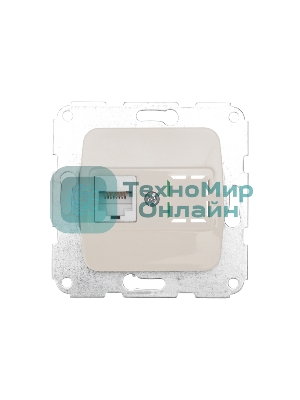 Розетка компьютерная Kranz DEA RJ45 с/у мех. бежевый