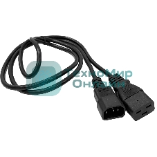 Шнур питания Lanmaster LAN-PP19/14-7.0-BK C19-С14 проводник.:3x0.75мм2 7м 220В 10А черный