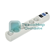 Сетевой фильтр Most HV6 2 м (6 розеток) белый (коробка)