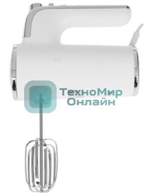 Миксер ручной BQ MX420 белый, мощность 500 Ватт, 5 скоростей, режим Турбо