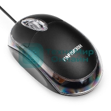 Мышь проводная Гарнизон GM-100 черный, 1000 dpi, USB, кнопки - 3