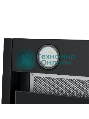 Вытяжка встраиваемая Maunfeld Fantasy Light 60 черная, 59.7 см, 800 куб. м/ч, 52 дБ