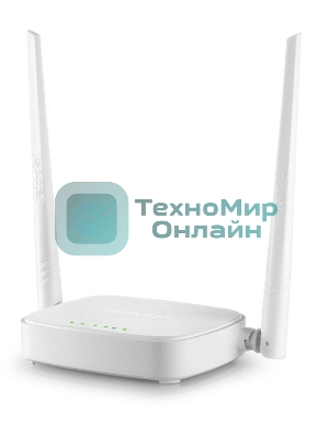 Сетевое оборудование Tenda N301 маршрутизатор 802.11n, до300Мбит/с, 2T2R, LAN: 3х10/100Мбит/с, WAN: 1х10/100Мбит/c, 2 внешние антенны 5дБи