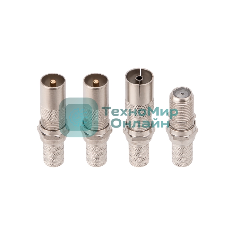 Набор с антенным телевизионным удлинителем для ТВ длиной 30 метров с F-разъемами и ТВ-переходниками Rexant